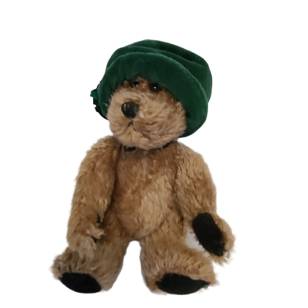 Boyds Bears Plush Blanche De Bearvoire Fabric Archive Bear Teddy 91841 Green Hat
